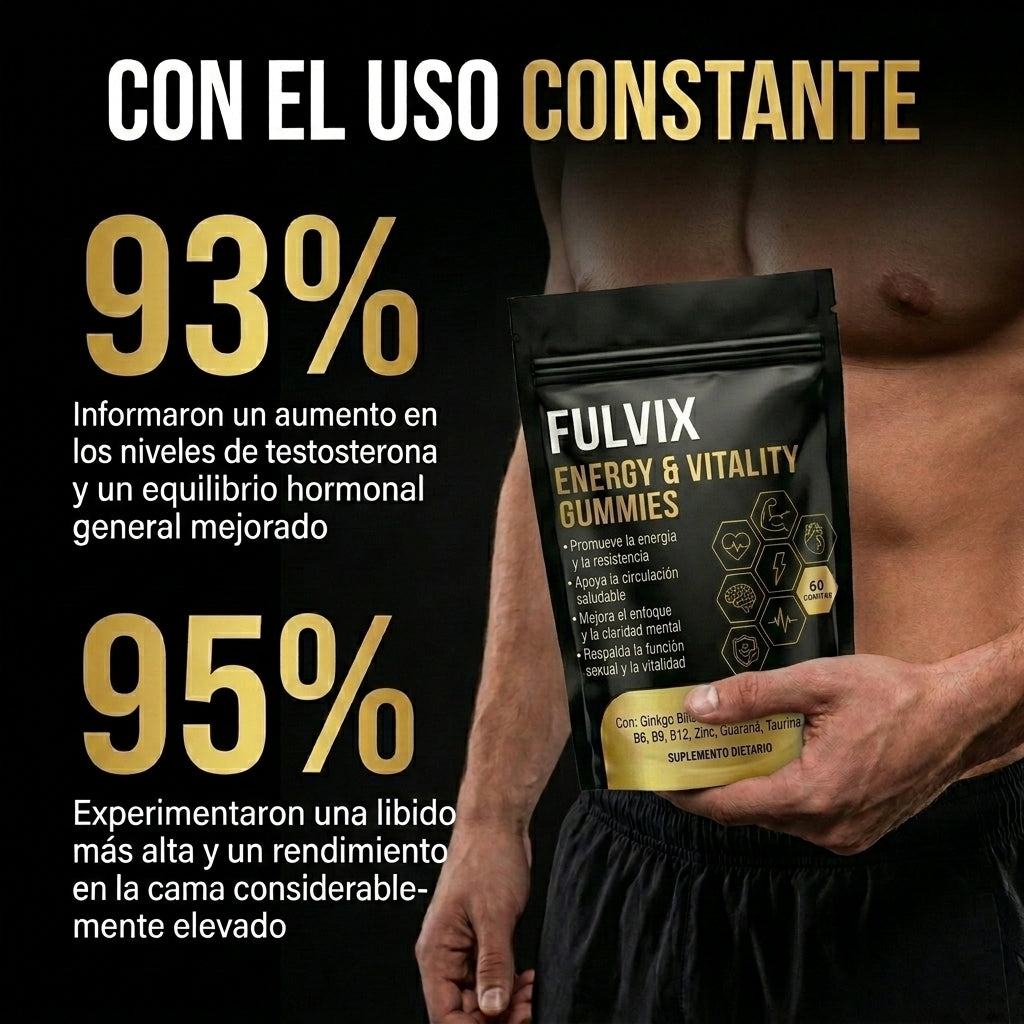 Gomitas Fulvix® — Más Energía, Deseo y Rendimiento